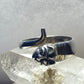 Cat ring size 7.50 wrap around band sterling silver