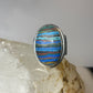 Rainbow Casilica ring size 12.25 southwest band sterling silver men