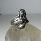 Mermaid ring figurative band sterling silver women