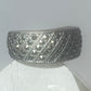 Marcasite ring Judith Jack wide band sterling silver women