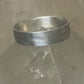 Feather ring wedding band Sterling Silver men women