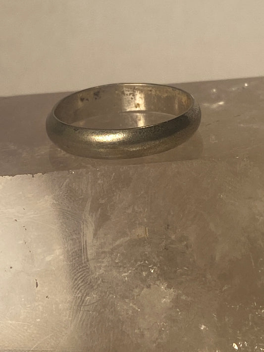 Slender band stacker ring sterling silver women