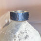 Hammered ring size 7.75  wedding plain band  sterling silver women men