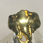 Elephant ring size 7 sterling silver women unknown overlay goldish in color