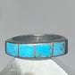 Turquoise ring size 6.25 band  Navajo sterling silver women