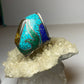 Dome ring southwest turquoise chips HEAVY sterling silver women
