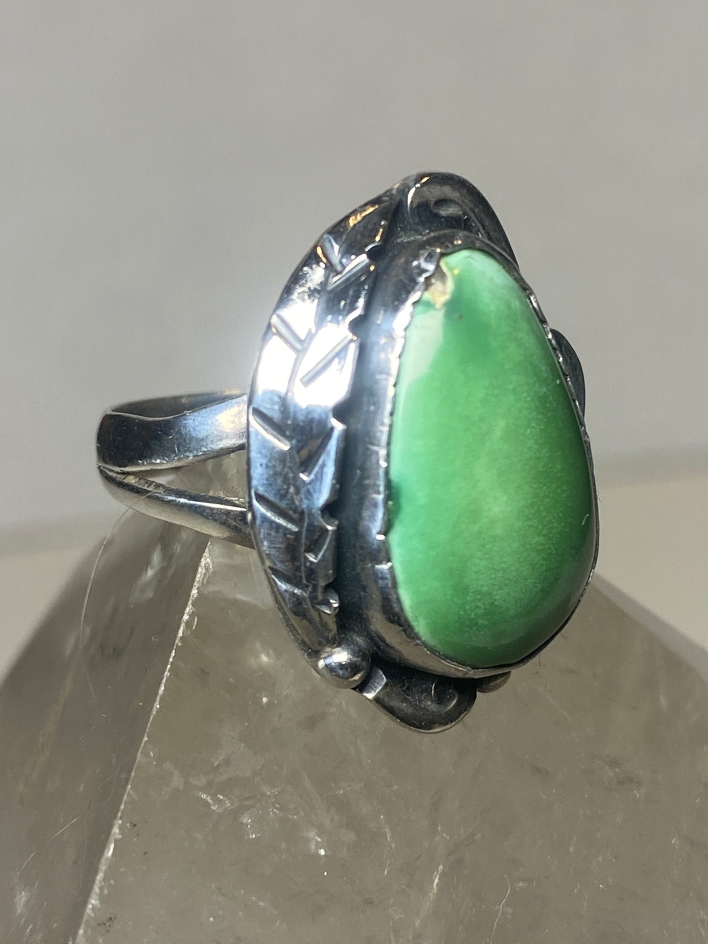 Turquoise ring Navajo southwest sterling silver women
