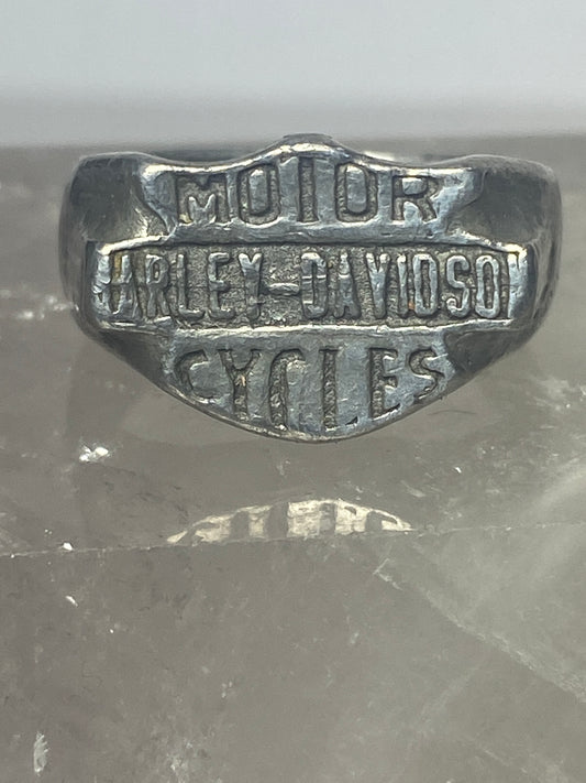 Harley Davidson ring without the H on the ring  sterling silver women men