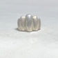 Fluted ring sterling silver chunky band women