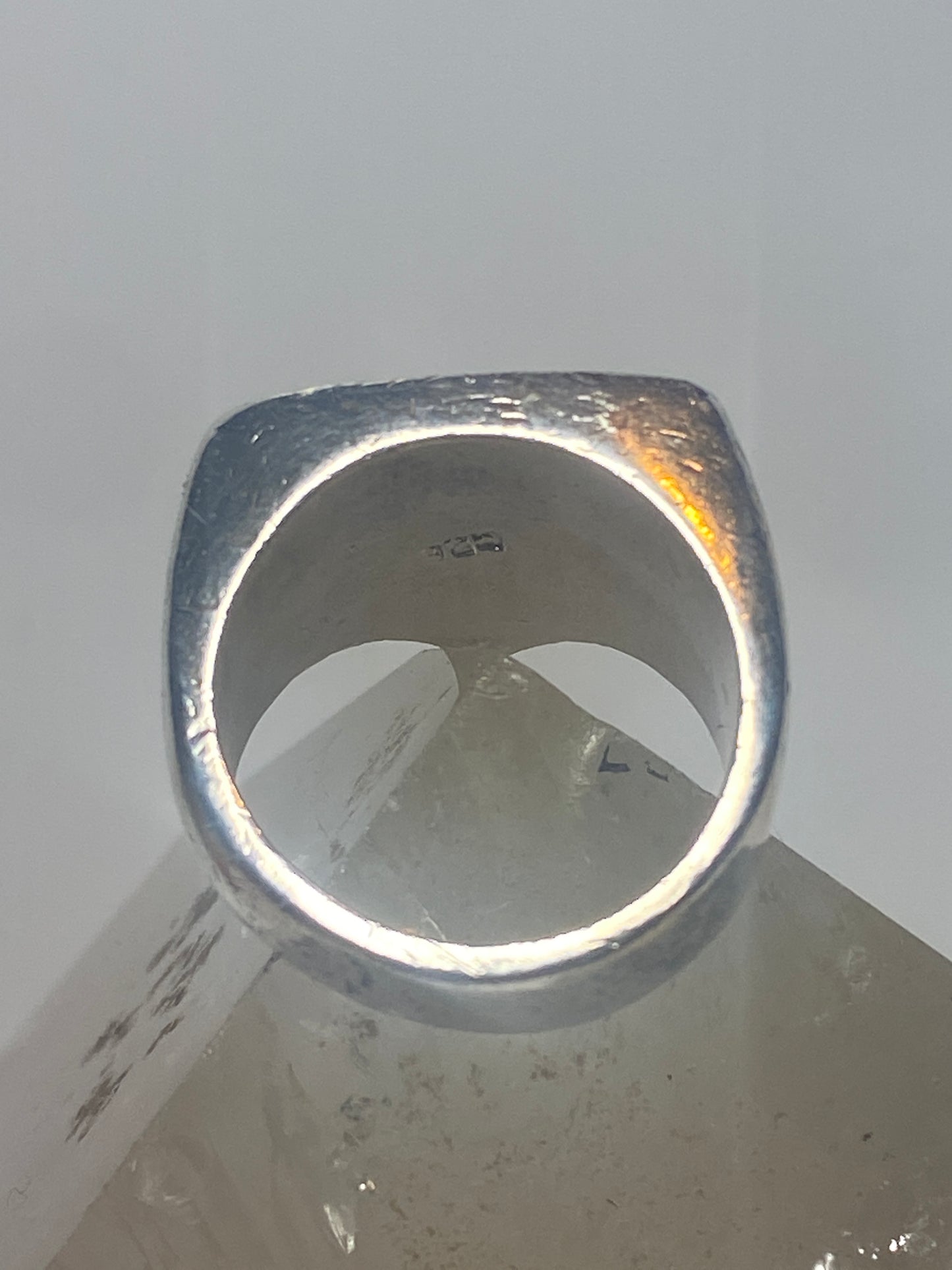 Superman ring vintage sterling silver women men