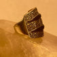 Cigar band size 7.50 marcasites art deco  sterling silver women girls