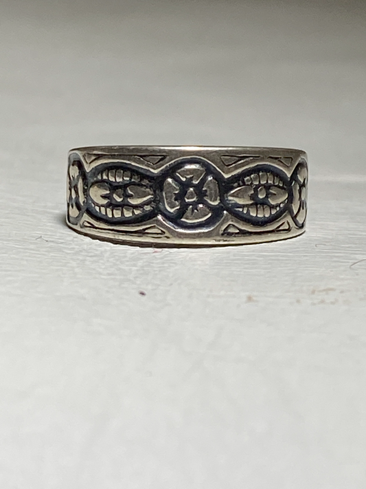 flower toe ring flowers toe band women girls sterling silver