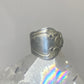Spoon ring size 8  band  unknown metal