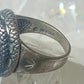 snake ring onyx band sterling silver women men