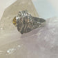Poison ring size 9.50 amber sterling silver women girls