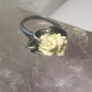 rose ring hand holding rose band  mothers day gift sterling silver women girls