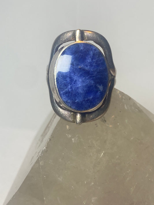 Blue Lapis ring size 6.75 spiny oyster reversible southwest band sterling silver women girls