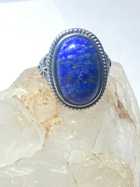 Blue Lapis Lazuli ring size 5.50 southwest  pinky sterling silver women girls