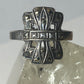 Marcasite ring  band sterling silver Art Deco style women girls