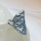 Lady ring size 8.25 art deco  band sterling silver women