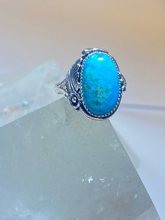 Turquoise ring size 7.75 Navajo southwest sterling silver