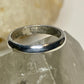 Plain ring wedding pinky band stacker sterling silver women