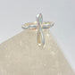 Cross ring  religious band sterling silver women girls
