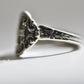 Cross Spoon Ring Lily Band Sterling Silver Girls Women Size 7