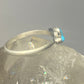 Turquoise ring stacker band southwest sterling silver women girls