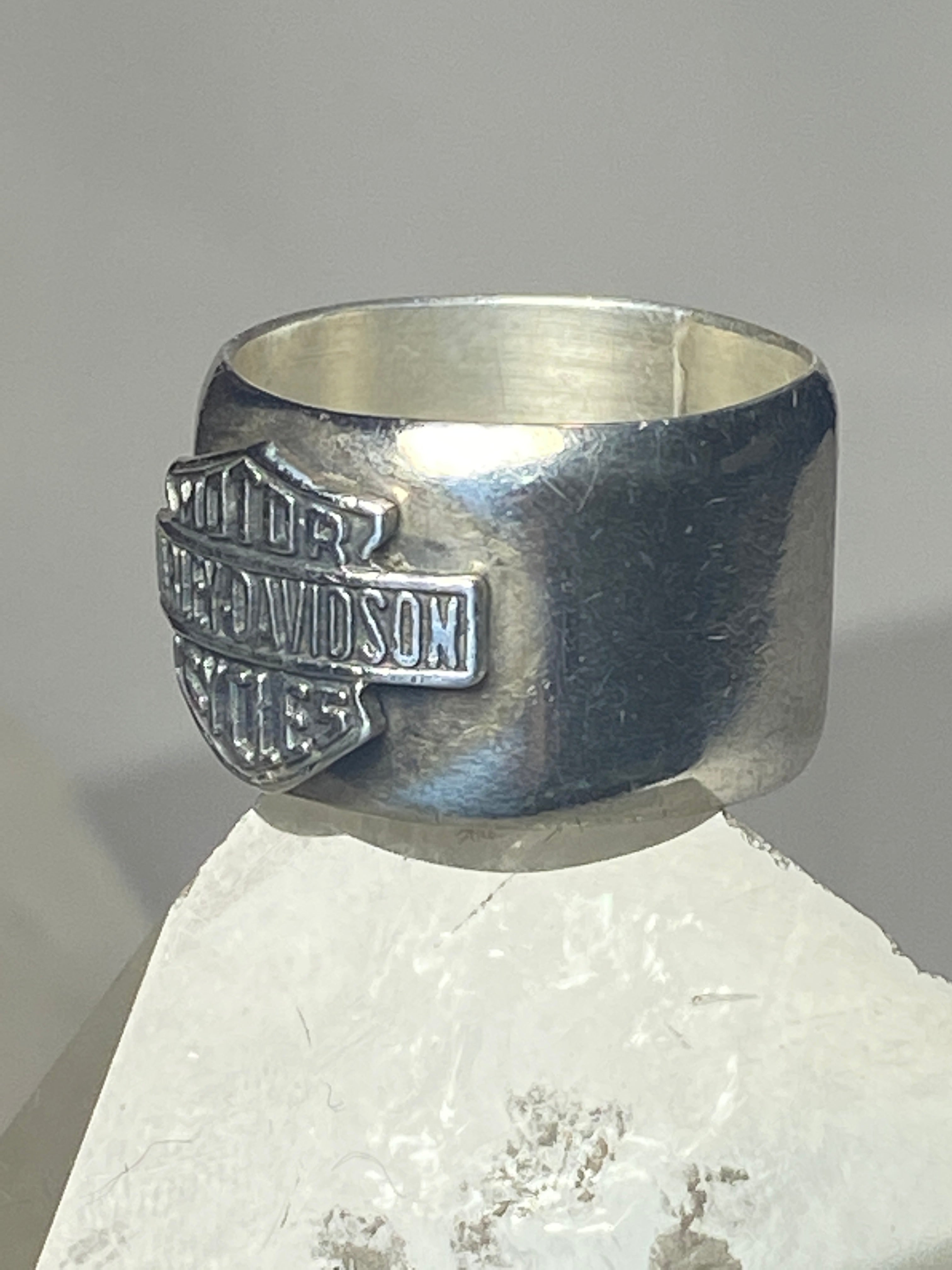 Harley davidson hot sale ring silver