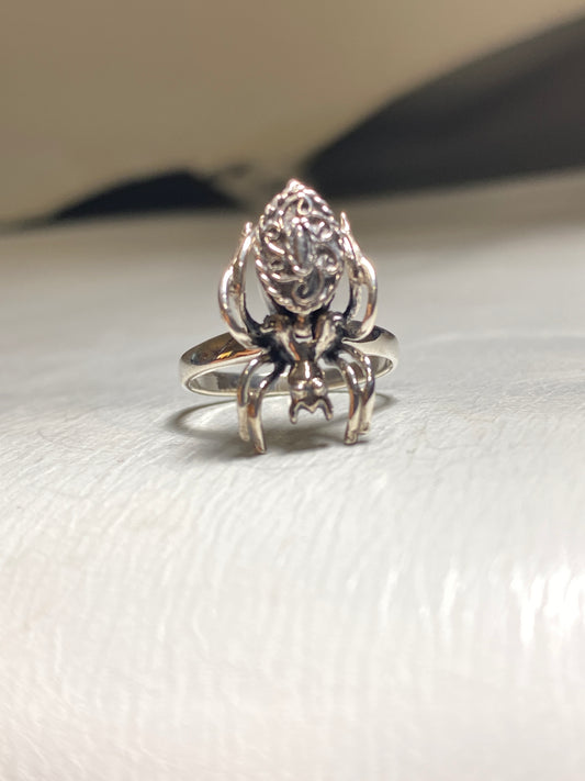 Poison ring scorpion scorpio zodiac band sterling silver