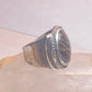 Agate ring size 7.75 southwest sterling silver women men