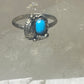 Turquoise ring southwest pinky sterling silver women girls b