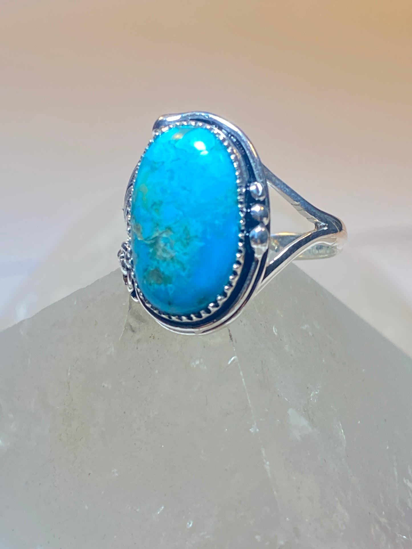 Turquoise ring size 7.75 Navajo southwest sterling silver