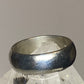 Vintage Plain ring Mexico size 5.75 wedding band stacker sterling silver E