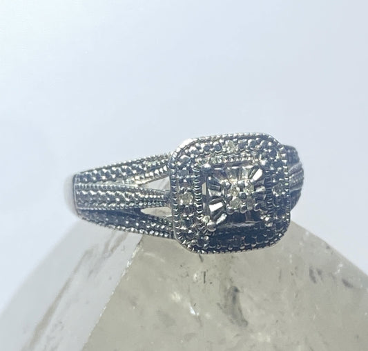 cocktail ring size 6.75 wedding sterling silver women girls