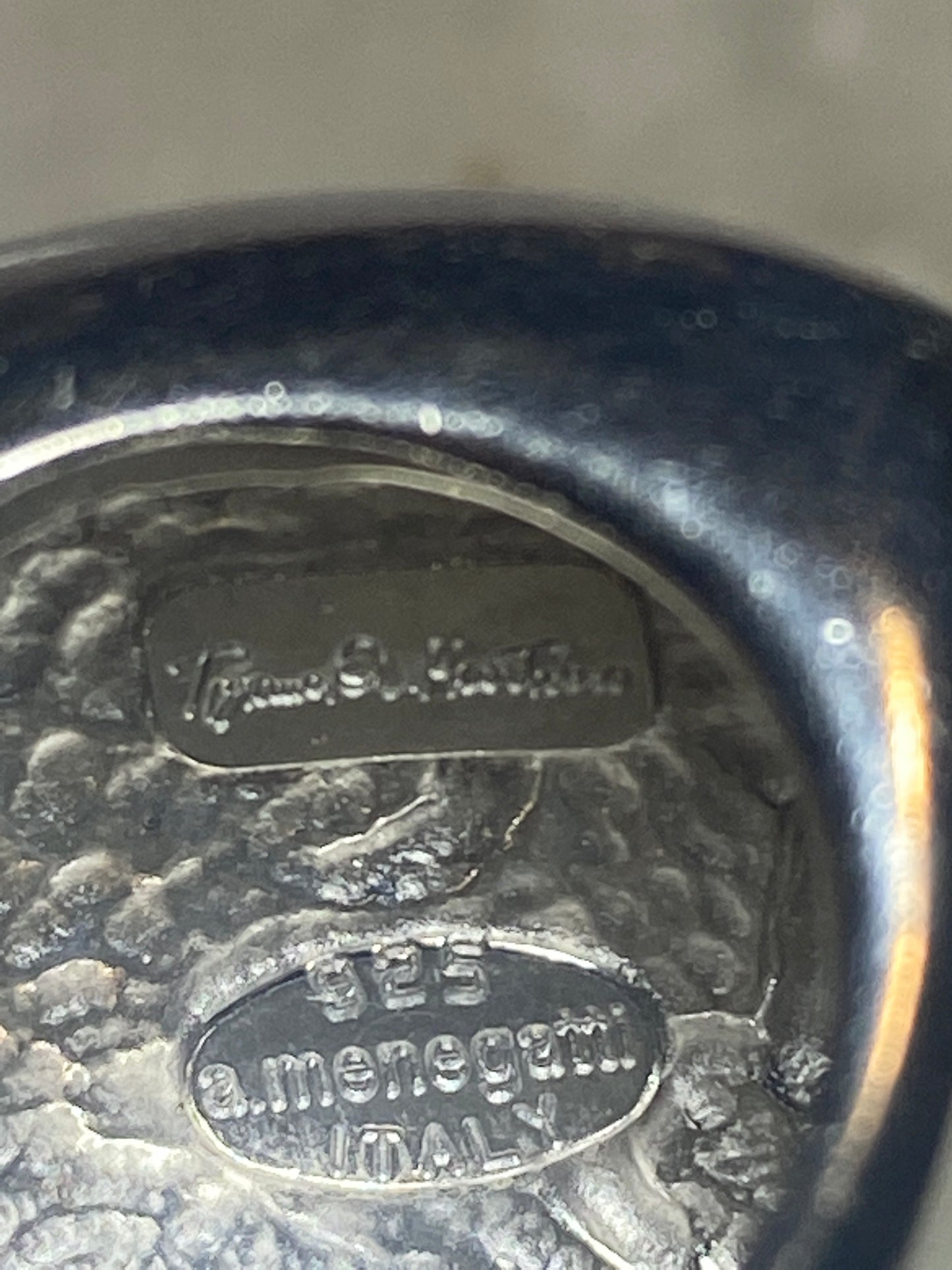 Alessandro Menegatti ring size 4.50 boho Picasso Collection sterling silver