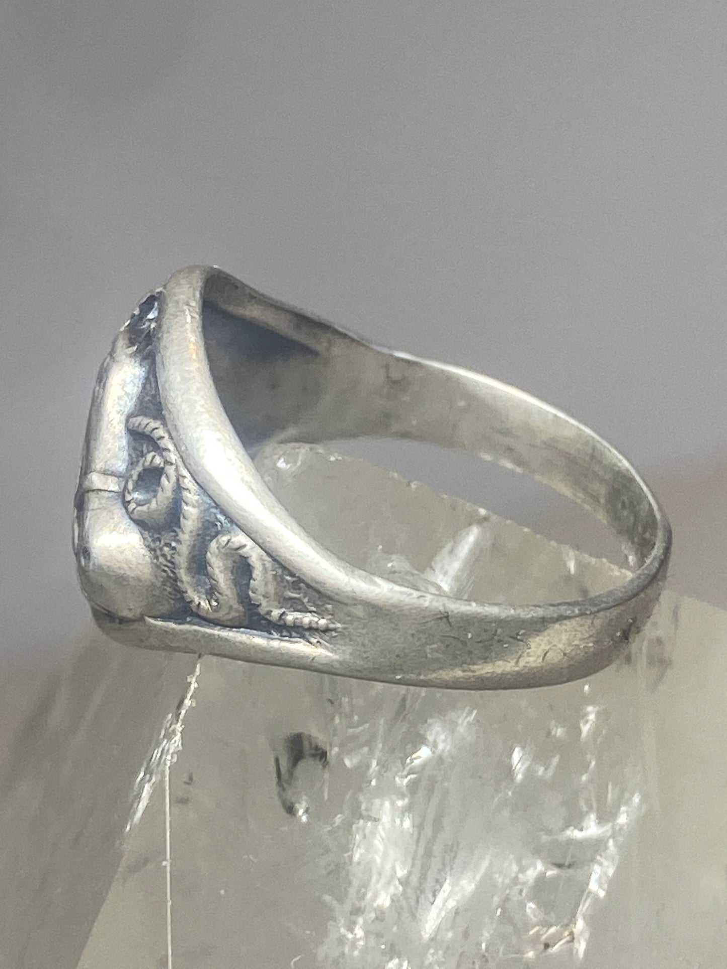 Horse ring 8.75 Bell trading southwestern rope band sterling silver women men