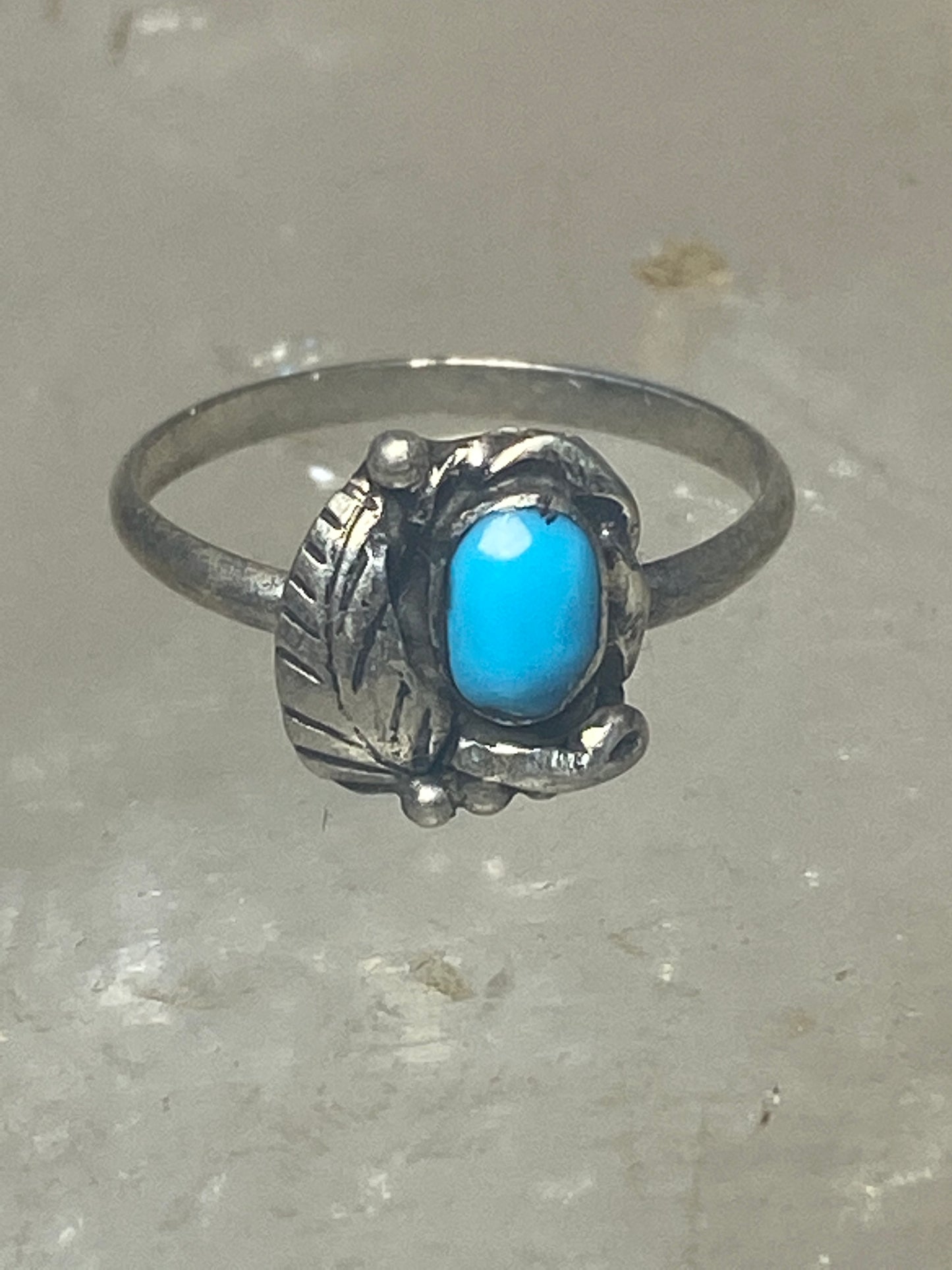 Turquoise ring southwest pinky sterling silver women girls b