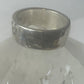 Hammered ring pinky solid  band sterling silver women