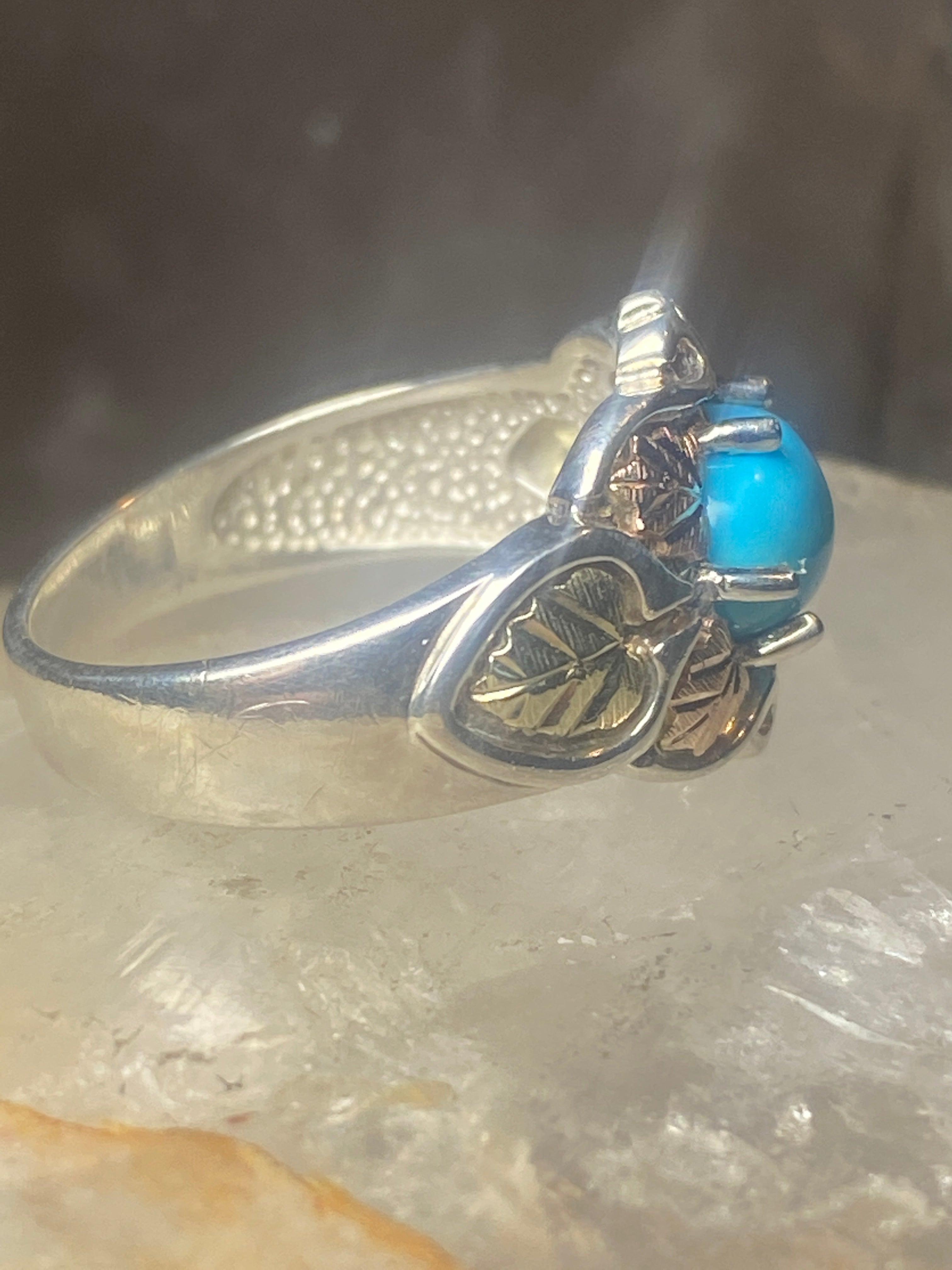 Turquoise, Black Onyx, and Coral Inlay Ring | LANTERN DANCER GALLERY –  Lantern Dancer Gallery