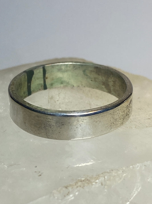 Plain ring wedding  band stacker sterling silver women men