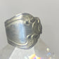 Spoon ring size 8  band  unknown metal