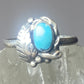 Turquoise Ring  southwest pinky sterling silver women girl kk