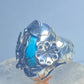 Turquoise ring flowers southwest sterling silver women