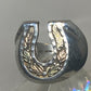 Horseshoe ring size 6.75 Black Hills Gold sterling silver with overlay 12K