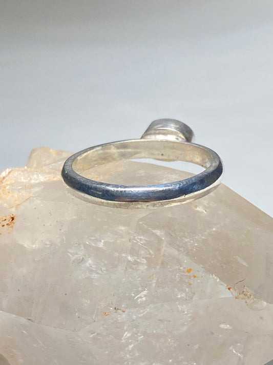 Opal Ring stacker band sterling silver women girls