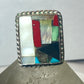 Navajo ring turquoise MOP Onyx coral southwest sterling silver women