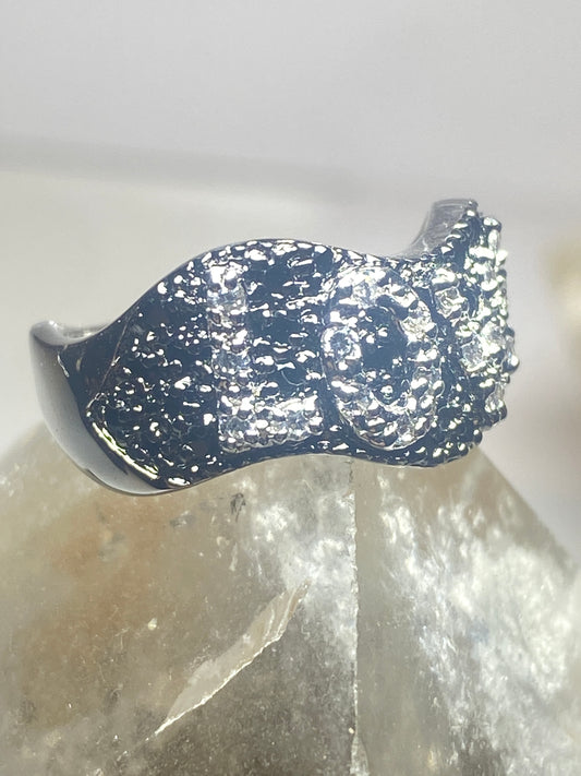 Love ring  size 7 friendship band sterling silver women