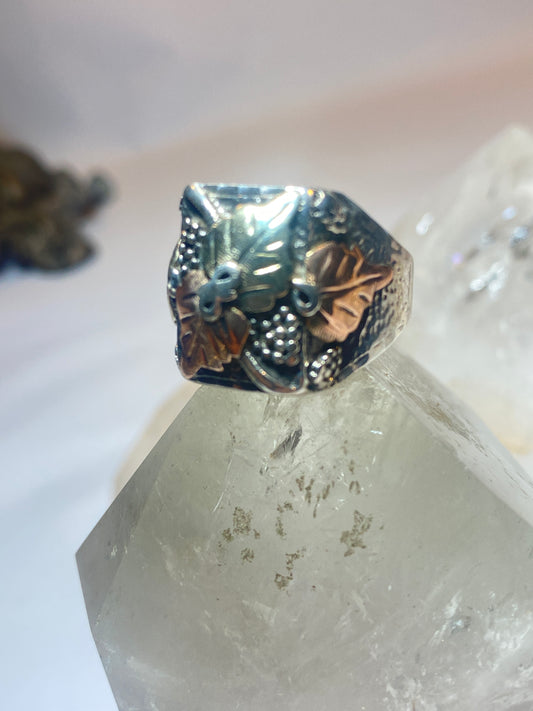 Eagle ring Black Hills Gold  band sterling silver 10K women men